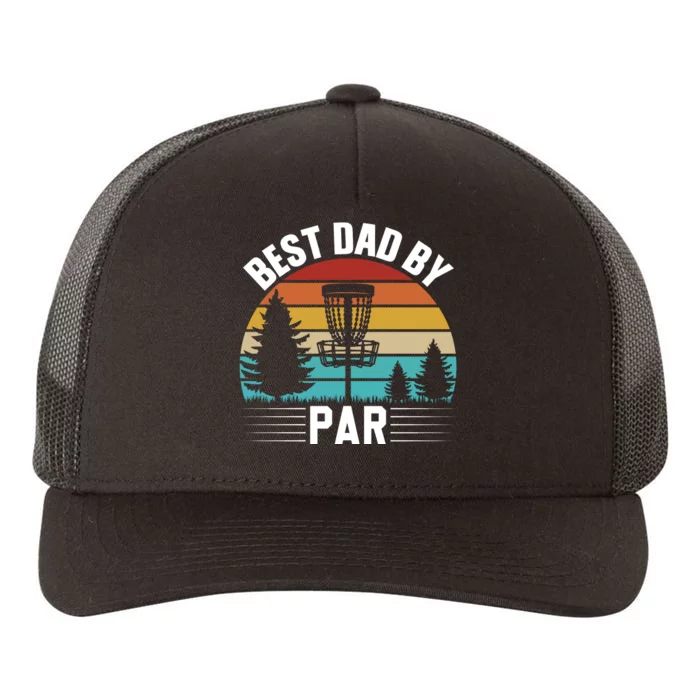 Vintage Best Dad By Par Disc Golf Yupoong Adult 5-Panel Trucker Hat