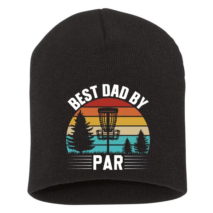 Vintage Best Dad By Par Disc Golf Short Acrylic Beanie