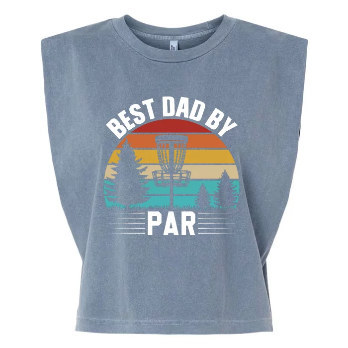 Vintage Best Dad By Par Disc Golf Garment-Dyed Women's Muscle Tee