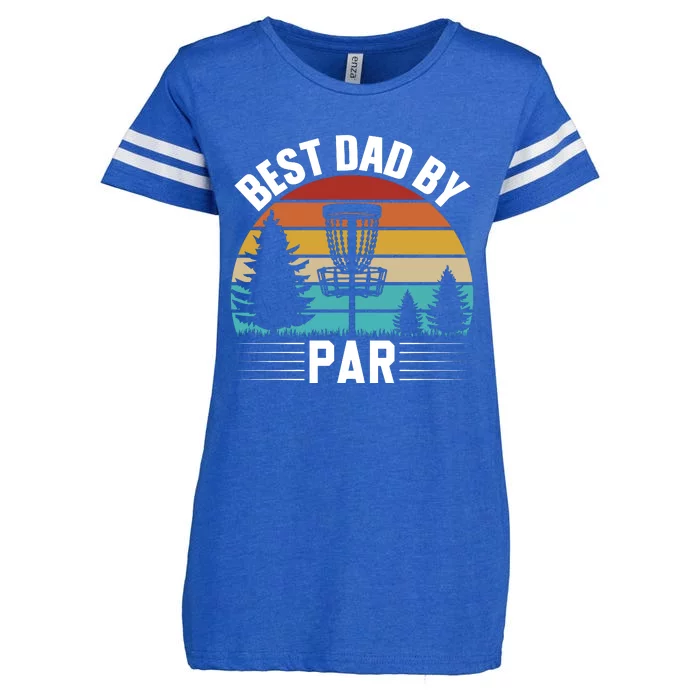 Vintage Best Dad By Par Disc Golf Enza Ladies Jersey Football T-Shirt