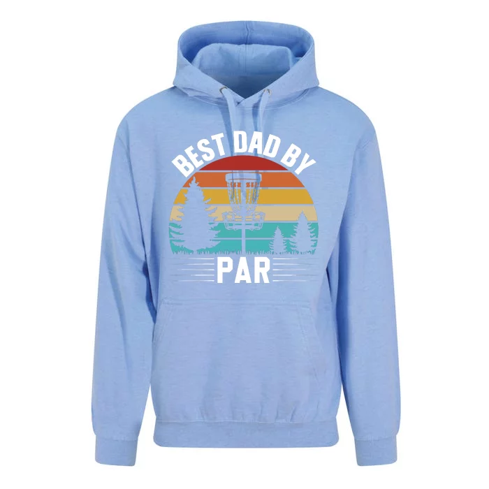 Vintage Best Dad By Par Disc Golf Unisex Surf Hoodie