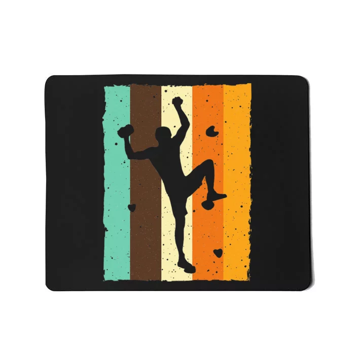 Vintage Bouldering Design Rock Climbing For Men Women Kids Mousepad