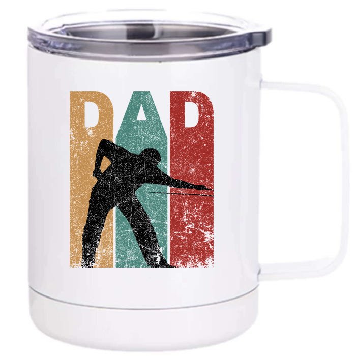 Vintage Billiards Dad Father’s Day Front & Back 12oz Stainless Steel Tumbler Cup