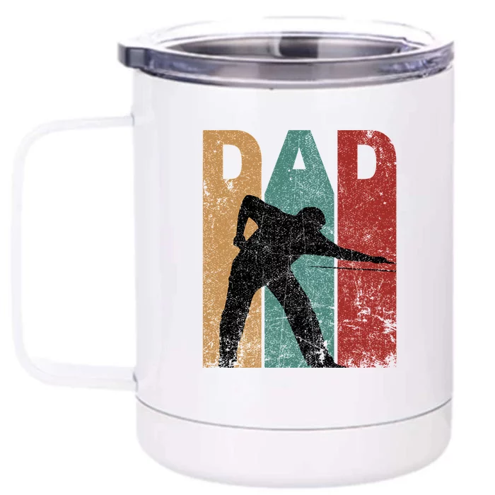 Vintage Billiards Dad Father’s Day Front & Back 12oz Stainless Steel Tumbler Cup