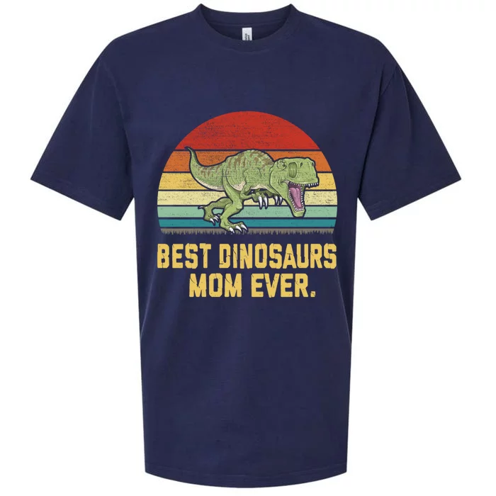 Vintage Best Dinosaurs Mom Ever Gift Sueded Cloud Jersey T-Shirt