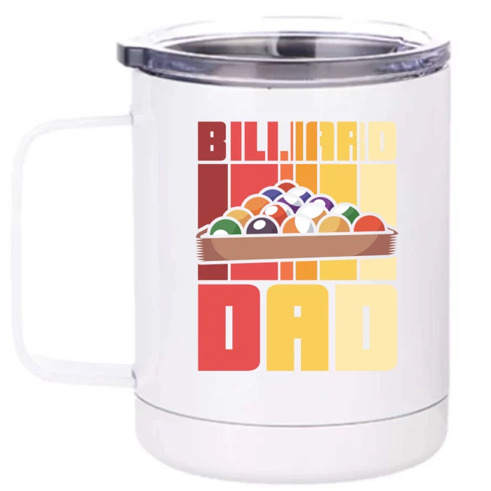 Vntage Billiards Dad Gift For Father’s Day Front & Back 12oz Stainless Steel Tumbler Cup