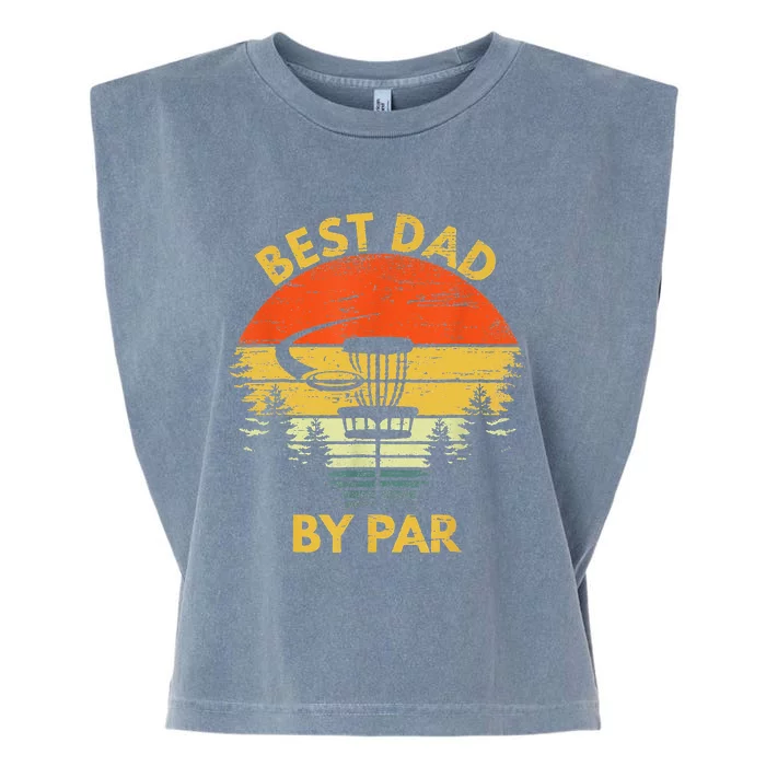 Vintage Best Dad By Par Disc Golf Fathers Day Gift Garment-Dyed Women's Muscle Tee