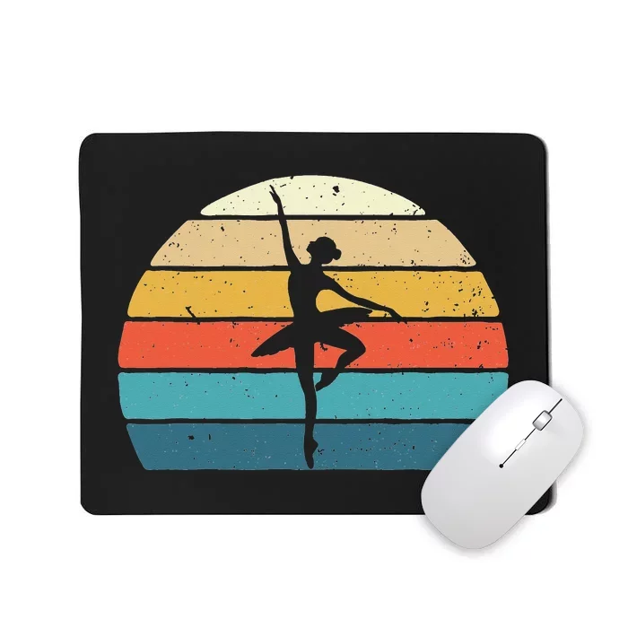 Vintage Ballet Dancer Barre Pointe Ballerina Plié Chassé Mousepad