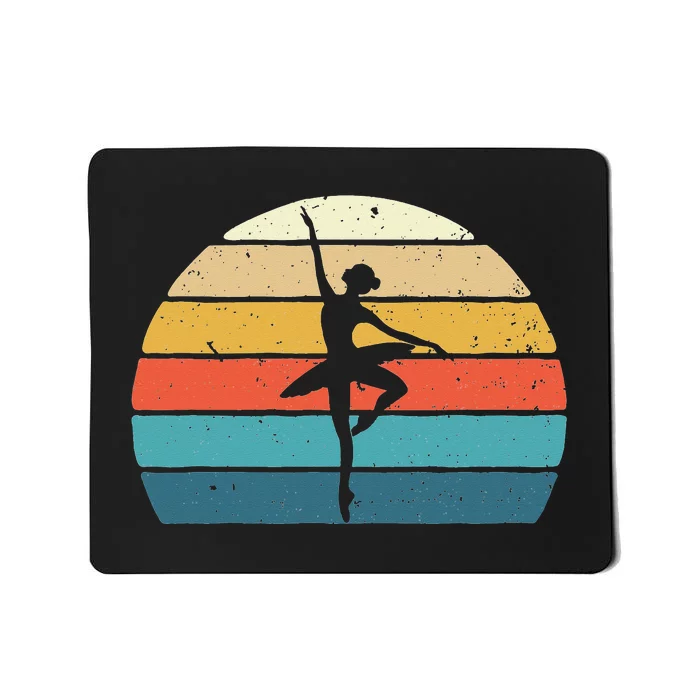 Vintage Ballet Dancer Barre Pointe Ballerina Plié Chassé Mousepad