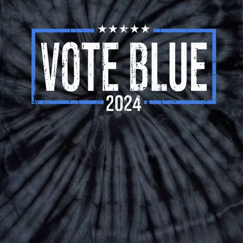 Vote Blue Democrats 2024 Presidential Election Political Tie-Dye T-Shirt