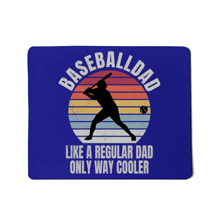 Vintage Baseball Dad Like A Regular Dad But Cooler Funny Gift Mousepad