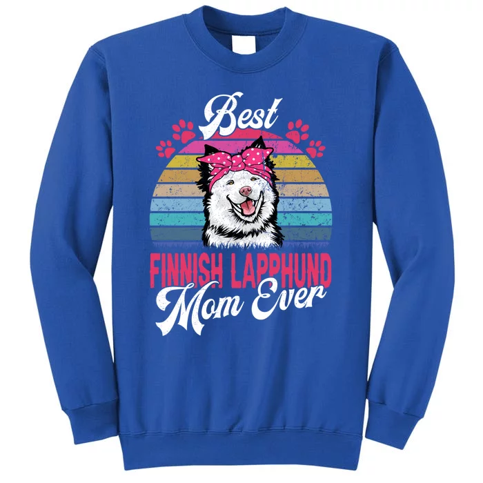 Vintage Best Finnish Lapphund Mom Ever Cute Gift Tall Sweatshirt