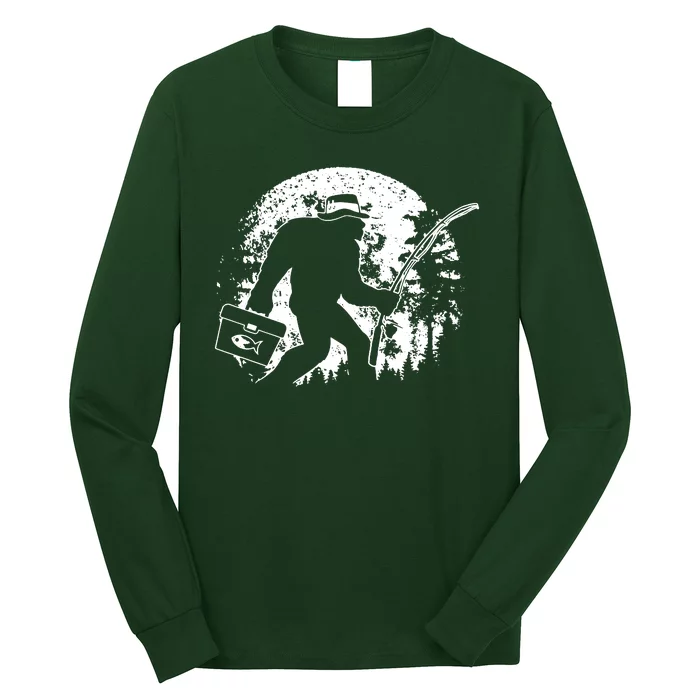 Vintage Big Foot Fishing Long Sleeve Shirt