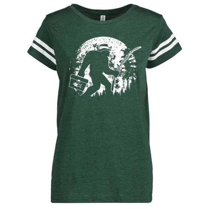 Vintage Big Foot Fishing Enza Ladies Jersey Football T-Shirt