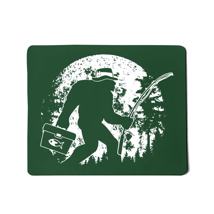 Vintage Big Foot Fishing Mousepad