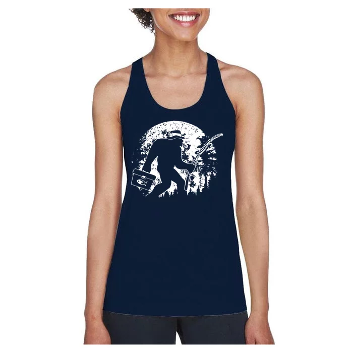 Vintage Big Foot Fishing Women's Racerback Tank