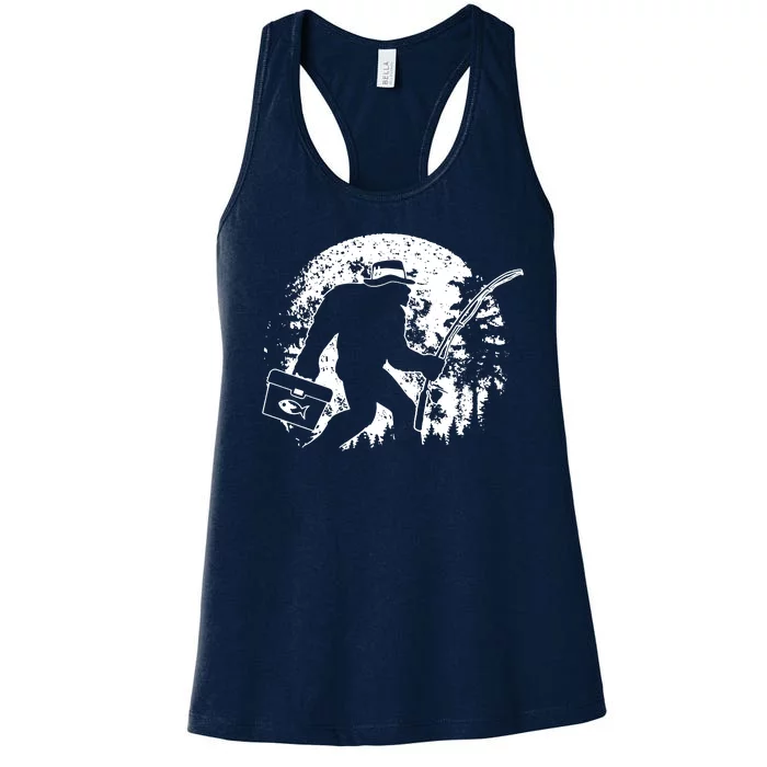 Vintage Big Foot Fishing Women's Racerback Tank