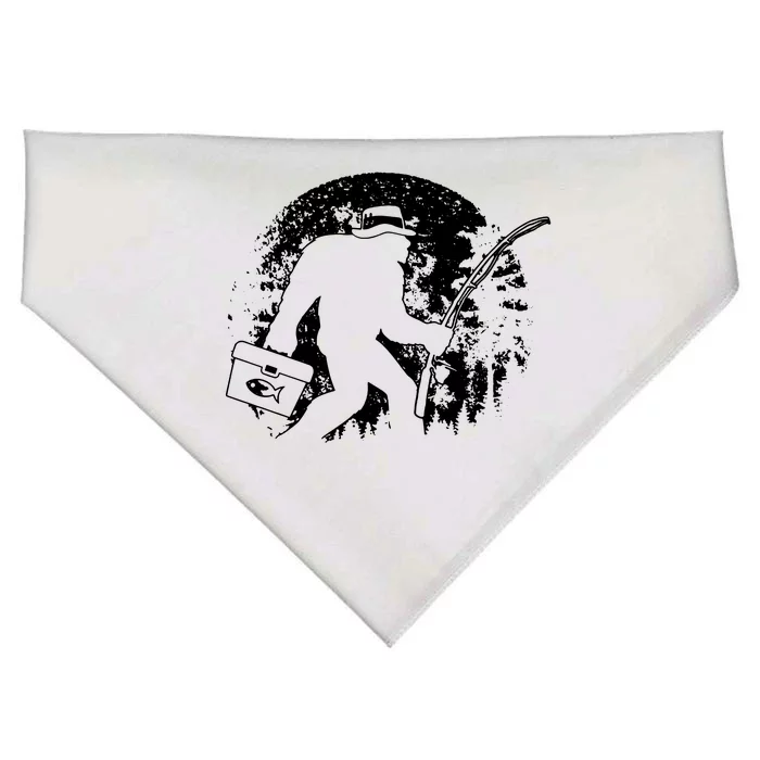 Vintage Big Foot Fishing USA-Made Doggie Bandana