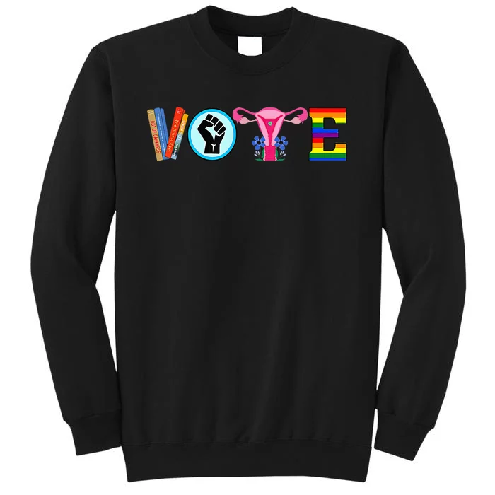 Vote Books Fist Ovaries Lgtbq Sweatshirt