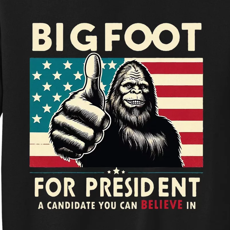 Vote Bigfoot For President 2024 Funny Election Sweatshirt