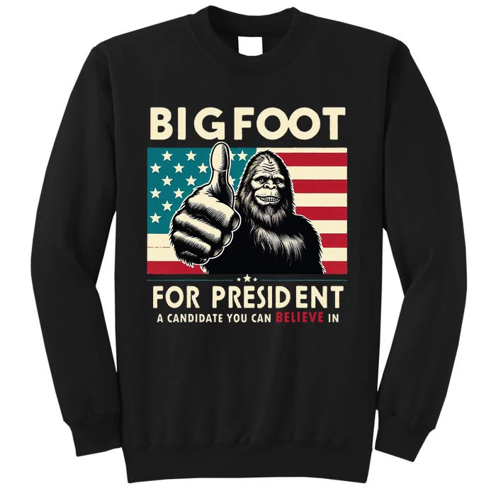 Vote Bigfoot For President 2024 Funny Election Sweatshirt