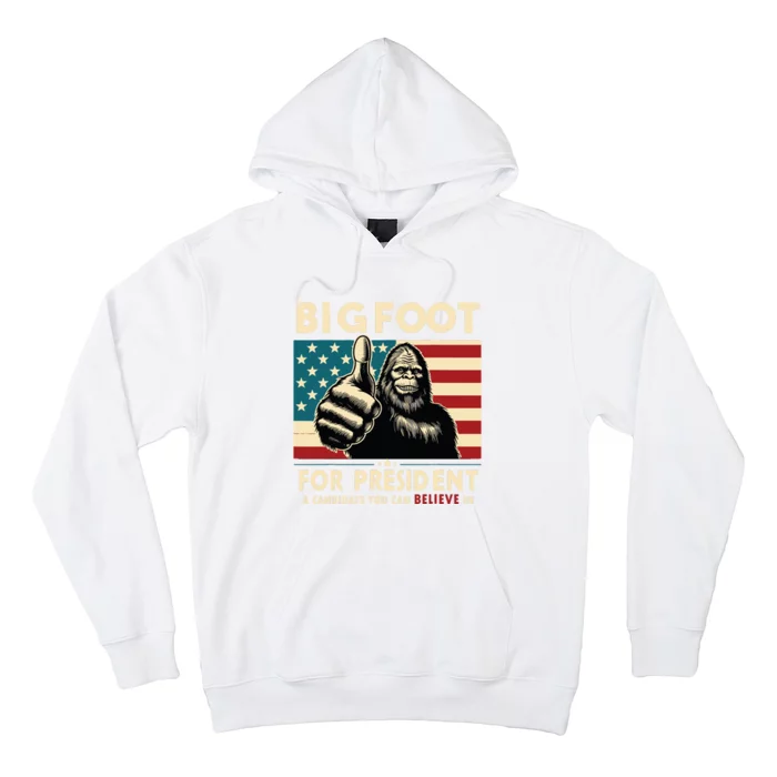 Vote Bigfoot For President 2024 Funny Election Hoodie