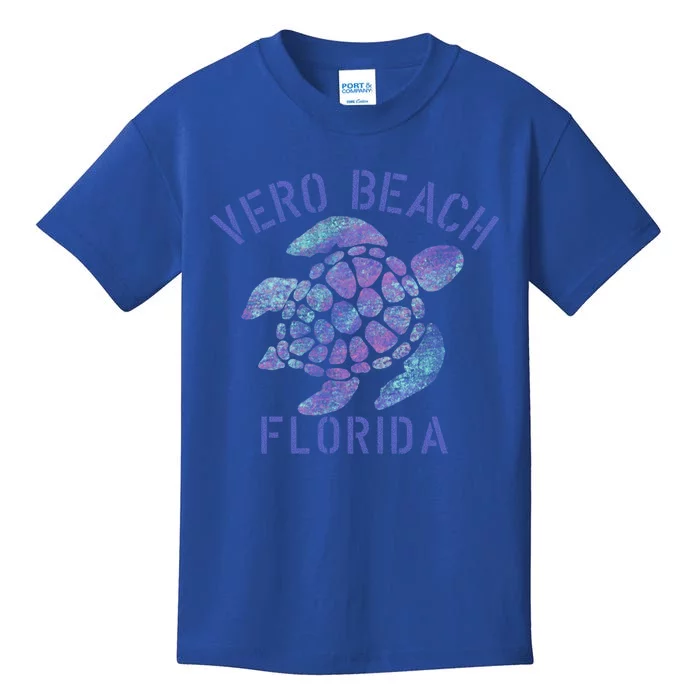 Vero Beach Fl Beach Design / Tribal Turtle Gift Kids T-Shirt