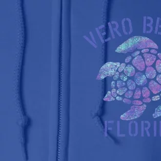 Vero Beach Fl Beach Design / Tribal Turtle Gift Full Zip Hoodie