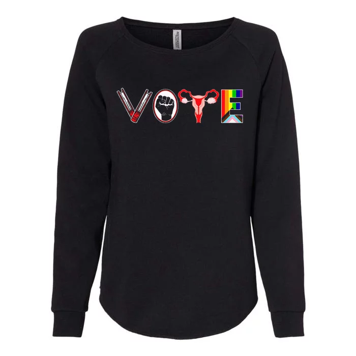 Vote Books Fist Ovaries Lgtbq Feminist Women Womens California Wash Sweatshirt