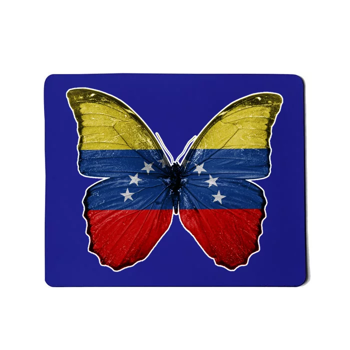 Venezuela Butterfly Flag Pride Venezuelan Flag Roots Funny Gift Mousepad