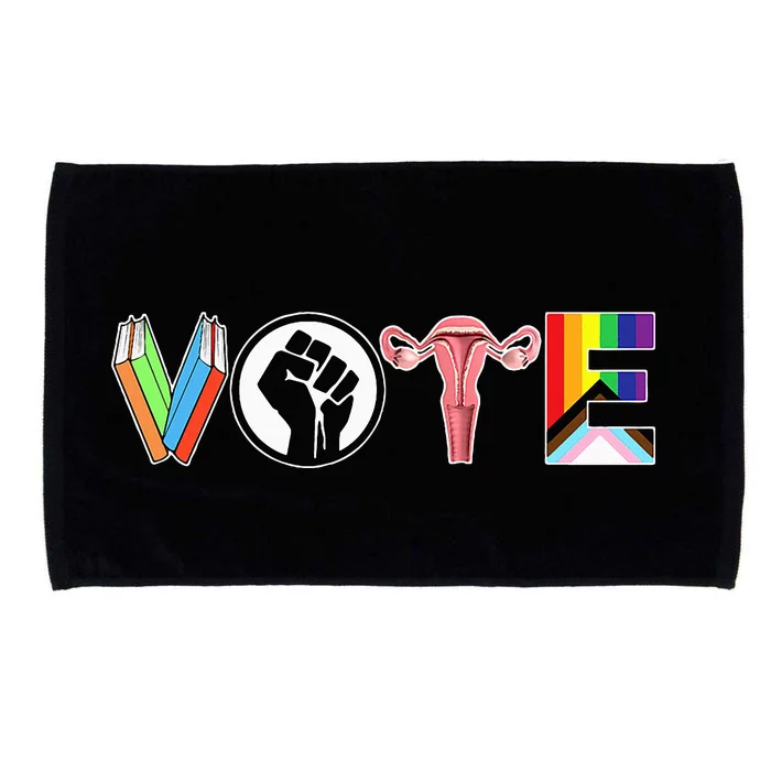 Vote Books Fist Ovaries Lgtbq Microfiber Hand Towel