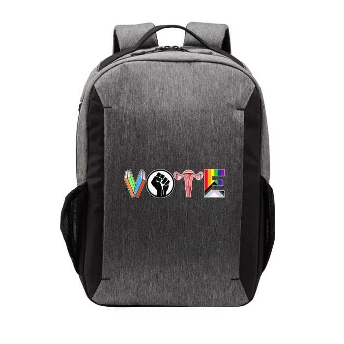 Vote Books Fist Ovaries Lgtbq Vector Backpack