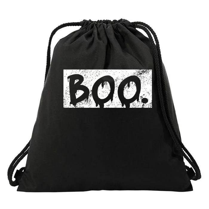 Vintage Boo Funny Lazy Halloween Costumes Drawstring Bag