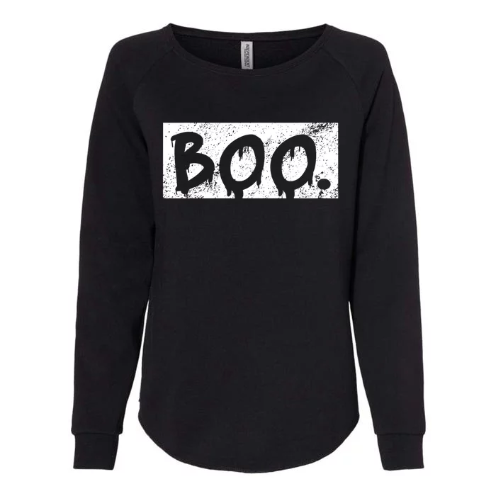 Vintage Boo Funny Lazy Halloween Costumes Womens California Wash Sweatshirt