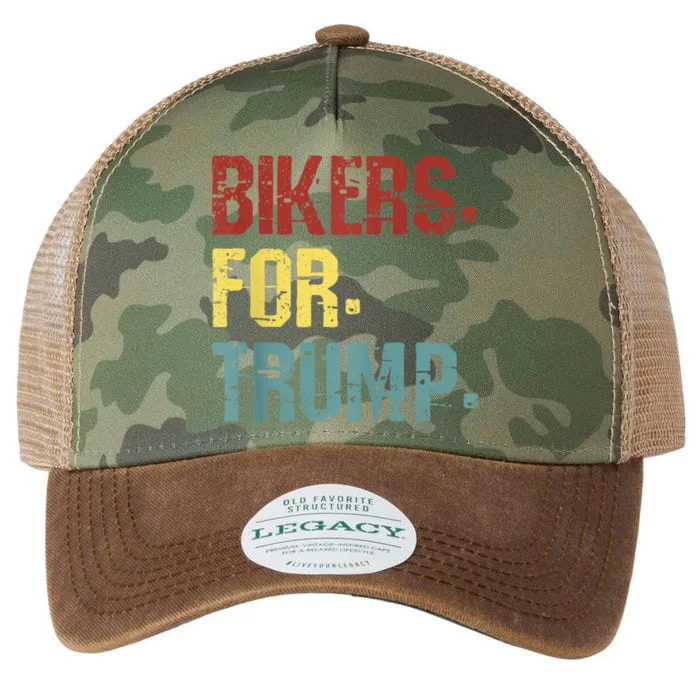 VINTAGE BIKERS FOR TRUMP 2024 Legacy Tie Dye Trucker Hat