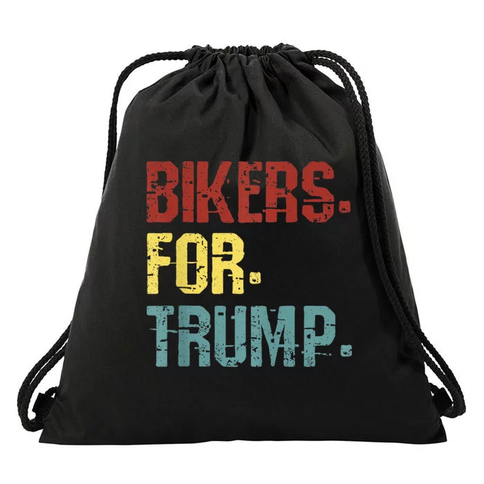 VINTAGE BIKERS FOR TRUMP 2024 Drawstring Bag