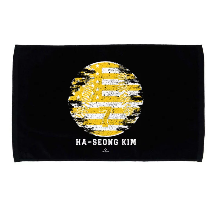 Vintage Baseball Flag Ha Seong Kim San Diego Microfiber Hand Towel