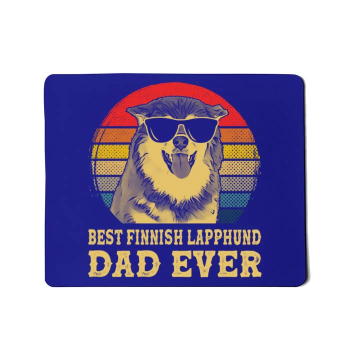 Vintage Best Finnish Lapphund Dad Ever Dog Lovers Gift Mousepad