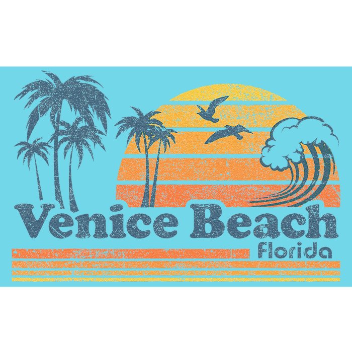 Venice Beach Florida Vintage Spring Break Vacation Retro Bumper Sticker