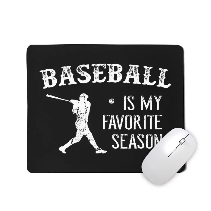 Vintage Baseball Favorite Season Mousepad