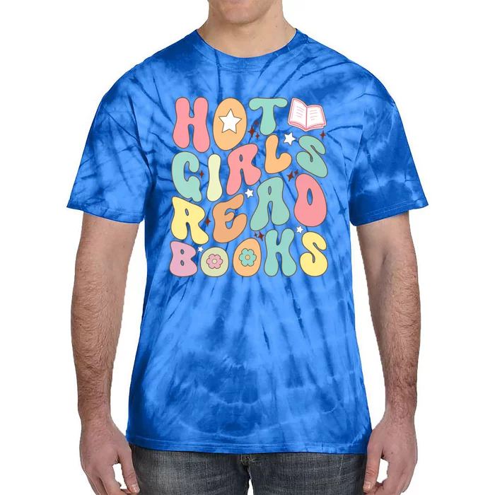 Vintage Book Gift Hot Read Books Meaningful Gift Tie-Dye T-Shirt