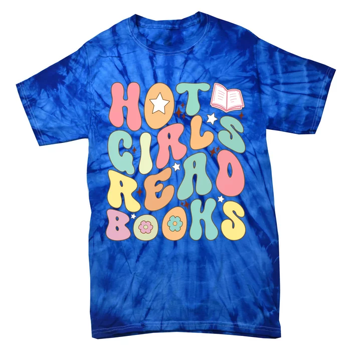 Vintage Book Gift Hot Read Books Meaningful Gift Tie-Dye T-Shirt