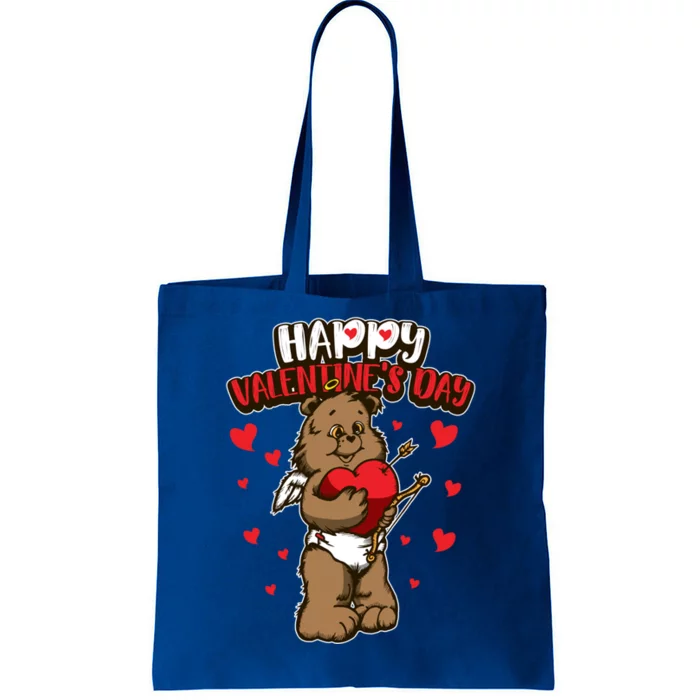 Valentine's Bear Gift Sweet Cupid Animals Gift Tote Bag