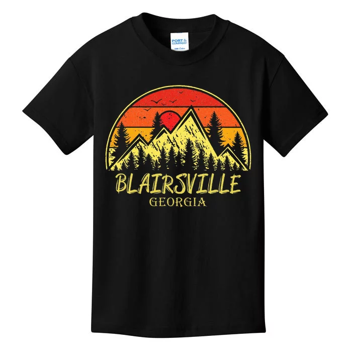 Vintage Blairsville Georgia GA Mountains Hiking Souvenir Kids T-Shirt