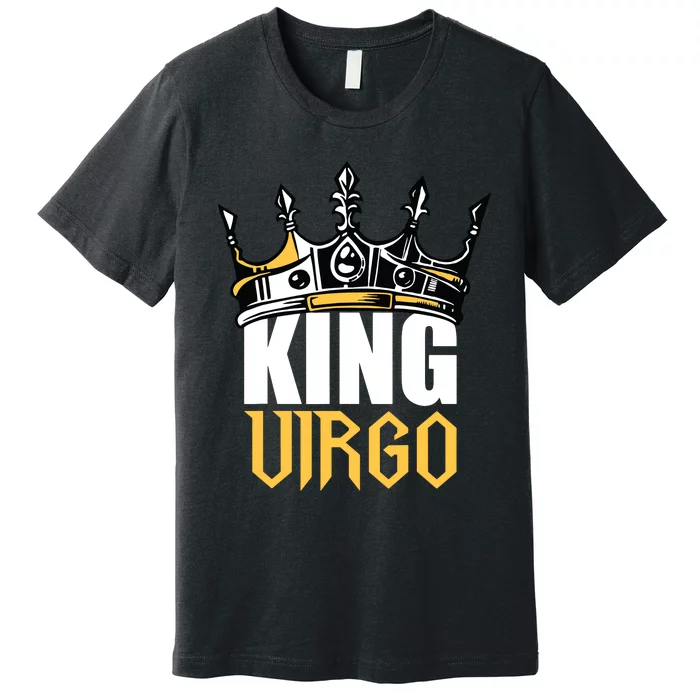 Virgo Birthday Gifts King Virgo Zodiac Premium T-Shirt