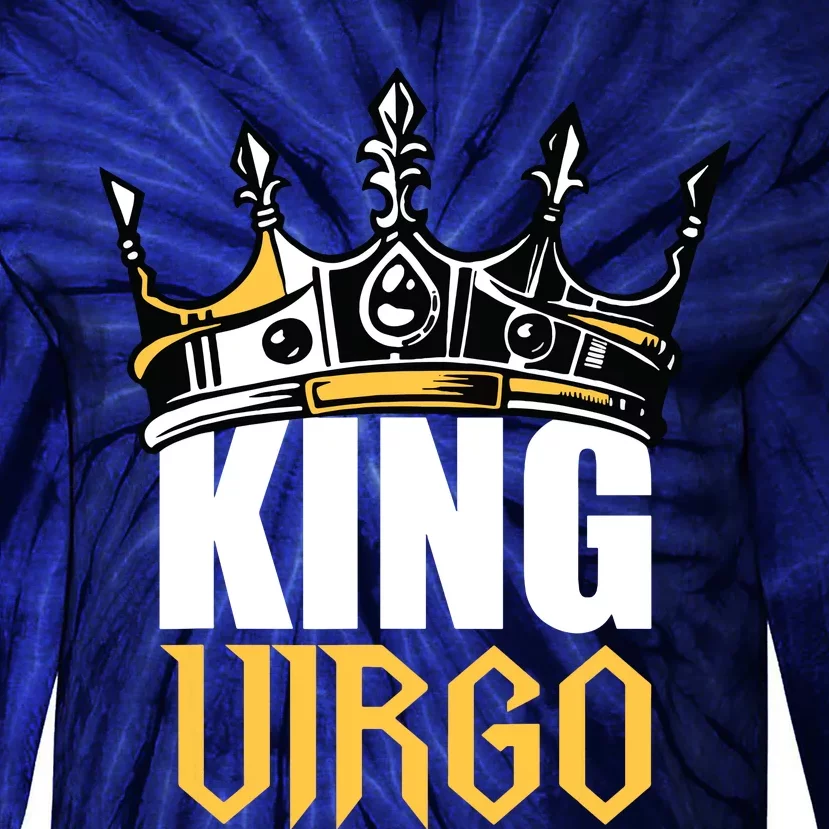 Virgo Birthday Gifts King Virgo Zodiac Tie-Dye Long Sleeve Shirt