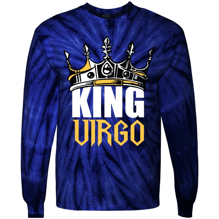 Virgo Birthday Gifts King Virgo Zodiac Tie-Dye Long Sleeve Shirt