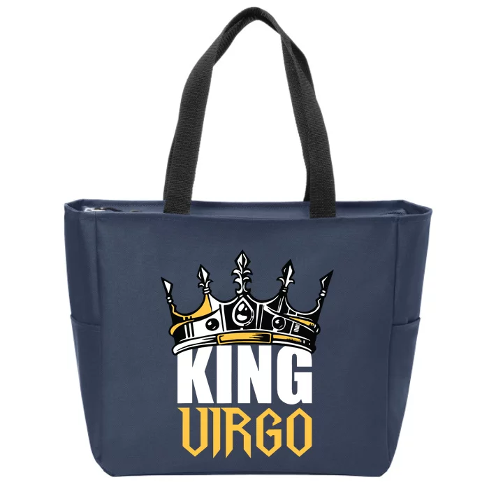 Virgo Birthday Gifts King Virgo Zodiac Zip Tote Bag