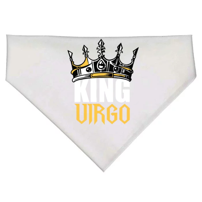 Virgo Birthday Gifts King Virgo Zodiac USA-Made Doggie Bandana