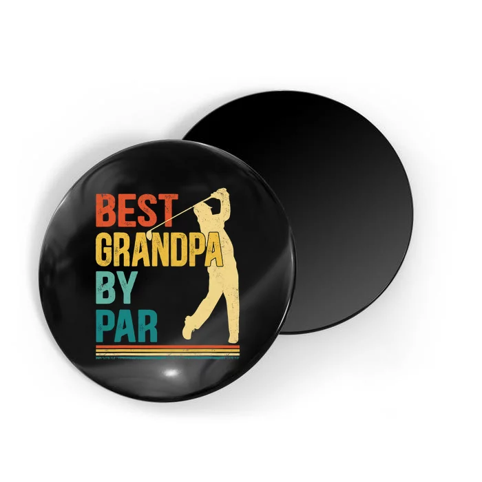 Vintage Best Grandpa Par Golf Dad Gift For Father's Day Magnet